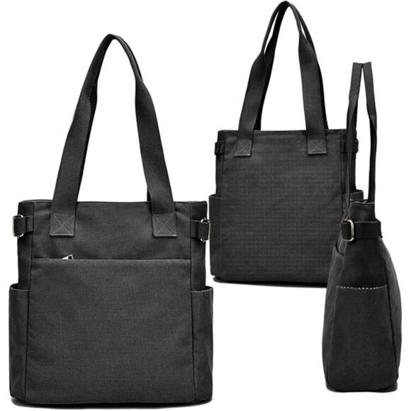 Tote Bags for Women Canvas Top Handle Bag Lightweight - Picture 3 of 6